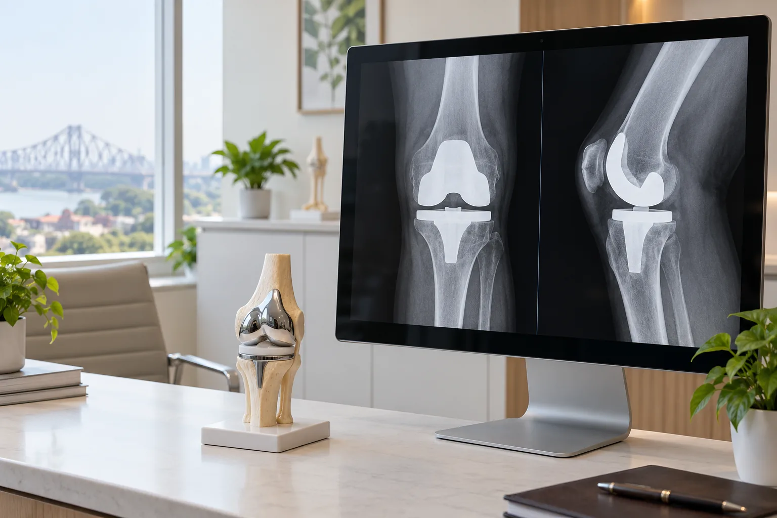Knee Replacement X-Ray: What Are Those Metal Parts?